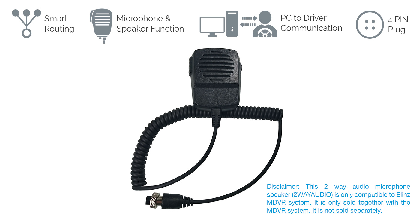 2 Way Audio Microphone Speaker 